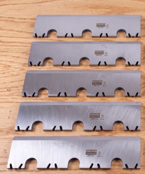 Cuchillas para astillador portátil